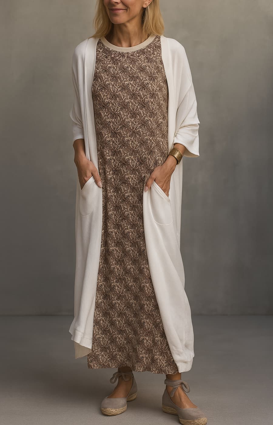 CARLOTA | VESTIDO DE NOCHE CON STOLA ELEGANTE