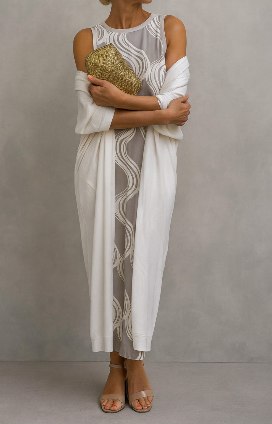 BEATRIZ | VESTIDO DE NOCHE CON STOLA ELEGANTE