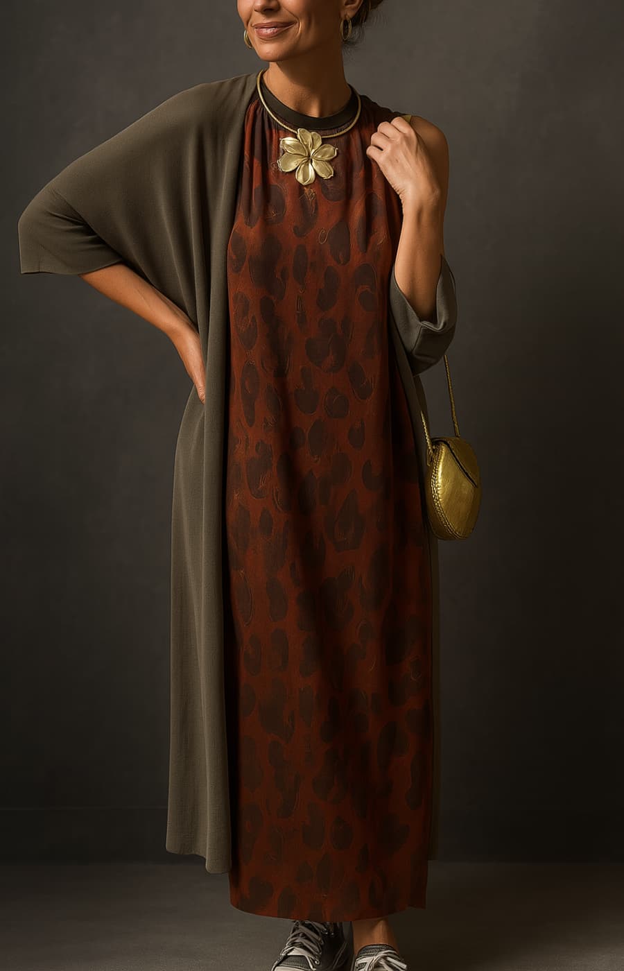 SOLEDAD | VESTIDO DE NOCHE CON STOLA ELEGANTE