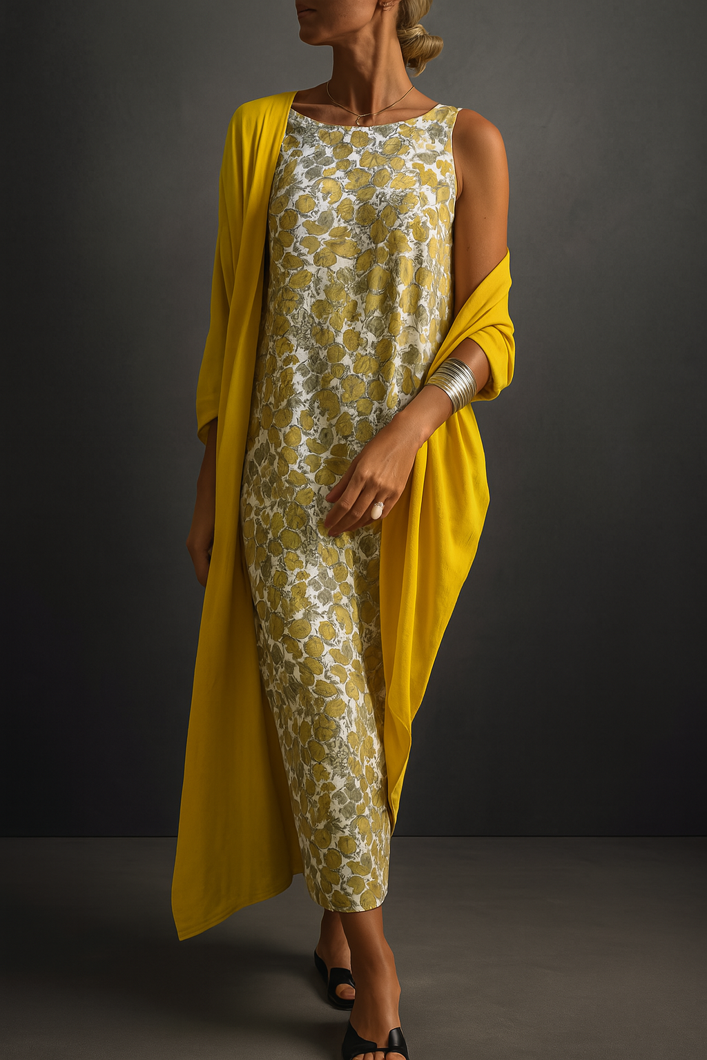 LORENA | VESTIDO DE NOCHE CON STOLA ELEGANTE