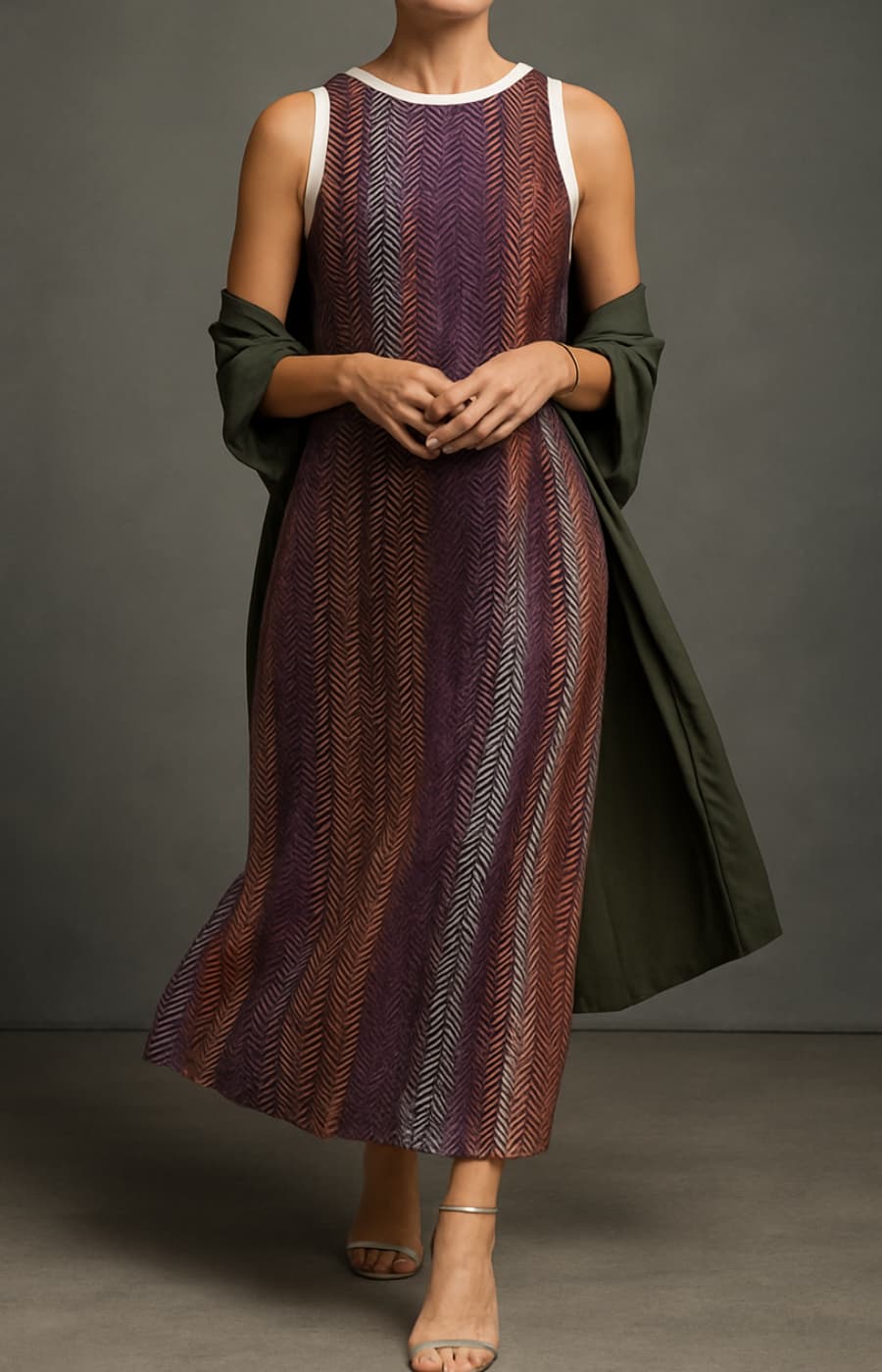 AMPARO | VESTIDO DE NOCHE CON STOLA ELEGANTE