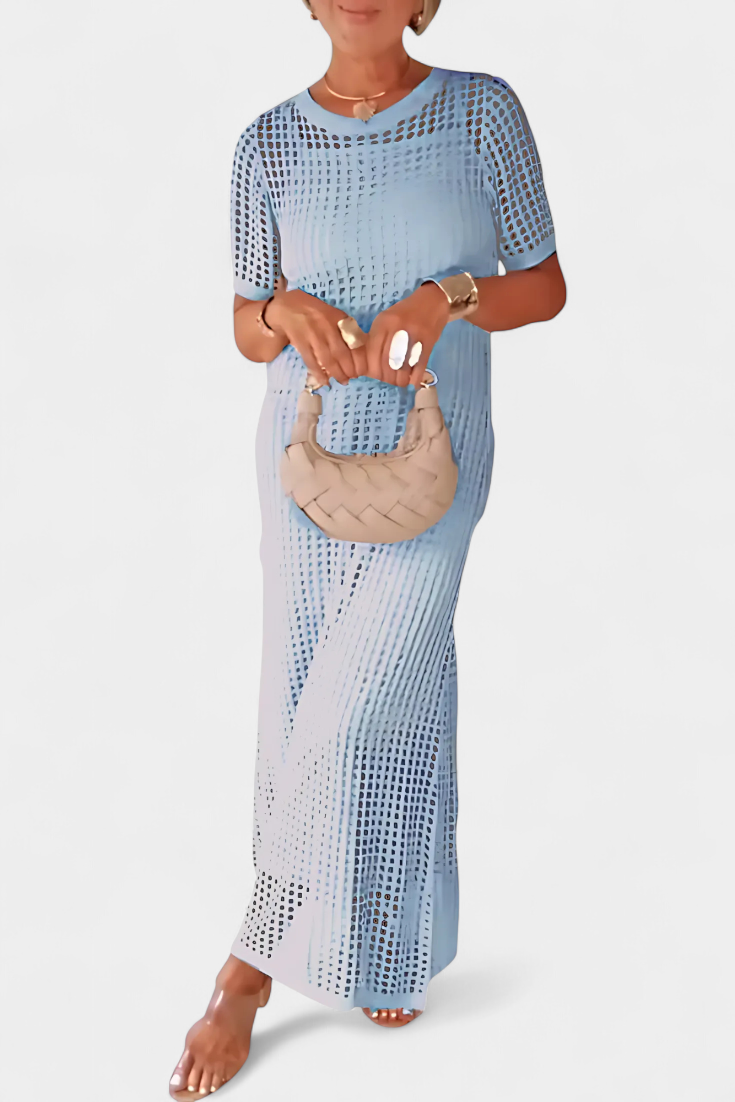 Balbina – Vestido de Dos Piezas con Cuello Barco que irradia sofisticación