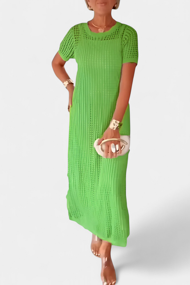 Balbina – Vestido de Dos Piezas con Cuello Barco que irradia sofisticación