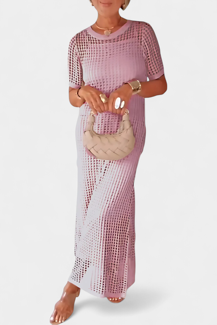 Balbina – Vestido de Dos Piezas con Cuello Barco que irradia sofisticación