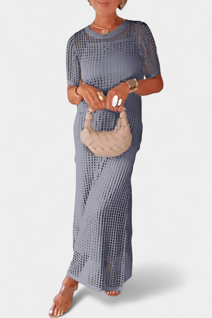 Balbina – Vestido de Dos Piezas con Cuello Barco que irradia sofisticación