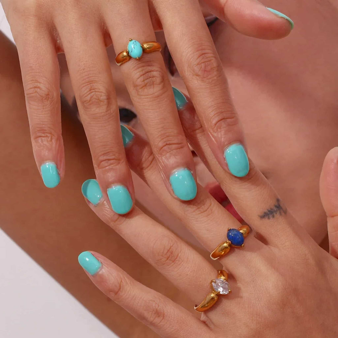FREJA GEMSTONE | ANILLO CON TURQUESA Y ELEGANCIA NATURAL