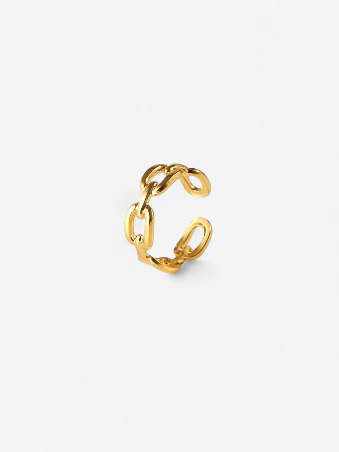 HARPER | ANILLO TIPO CADENA EN ORO PULIDO