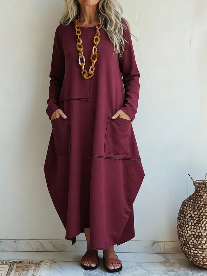 Vestido Maxi Elegante con Bolsillos - Tu Nuevo Favorito