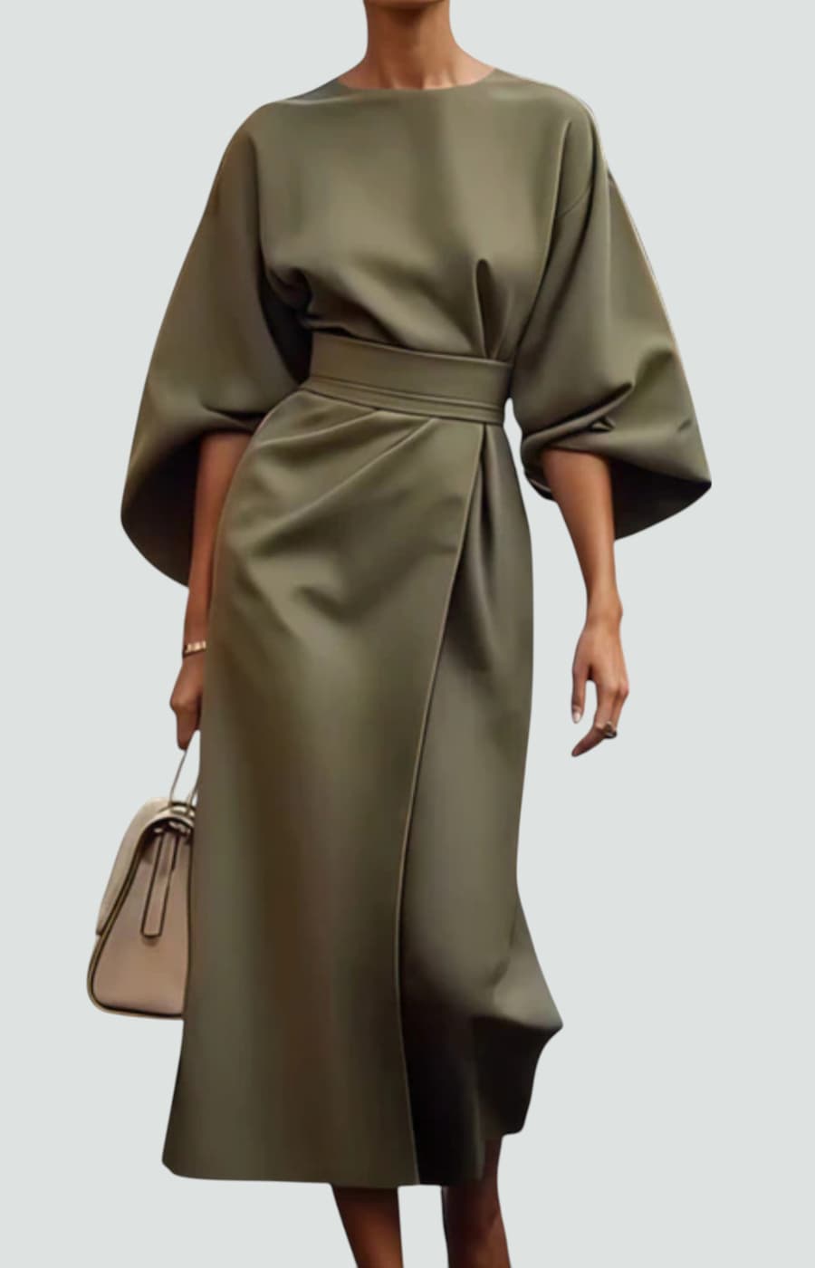 MILÁ | VESTIDO CON CORTE ENTALLADO Y DETALLES ELEGANTES