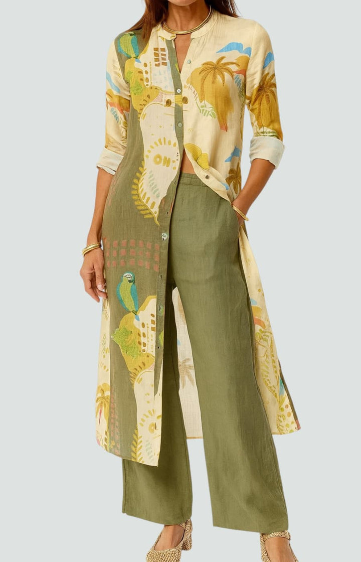 JULIETA | CAMISA LARGA DE LINO CON ELEGANCIA DESPREOCUPADA