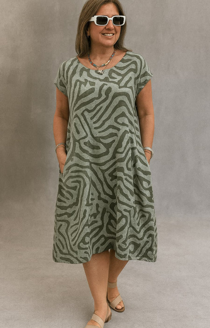 ESTEFANÍA | VESTIDO LIGERO CON ESTILO ORGÁNICO Y CORTE AMPLIO