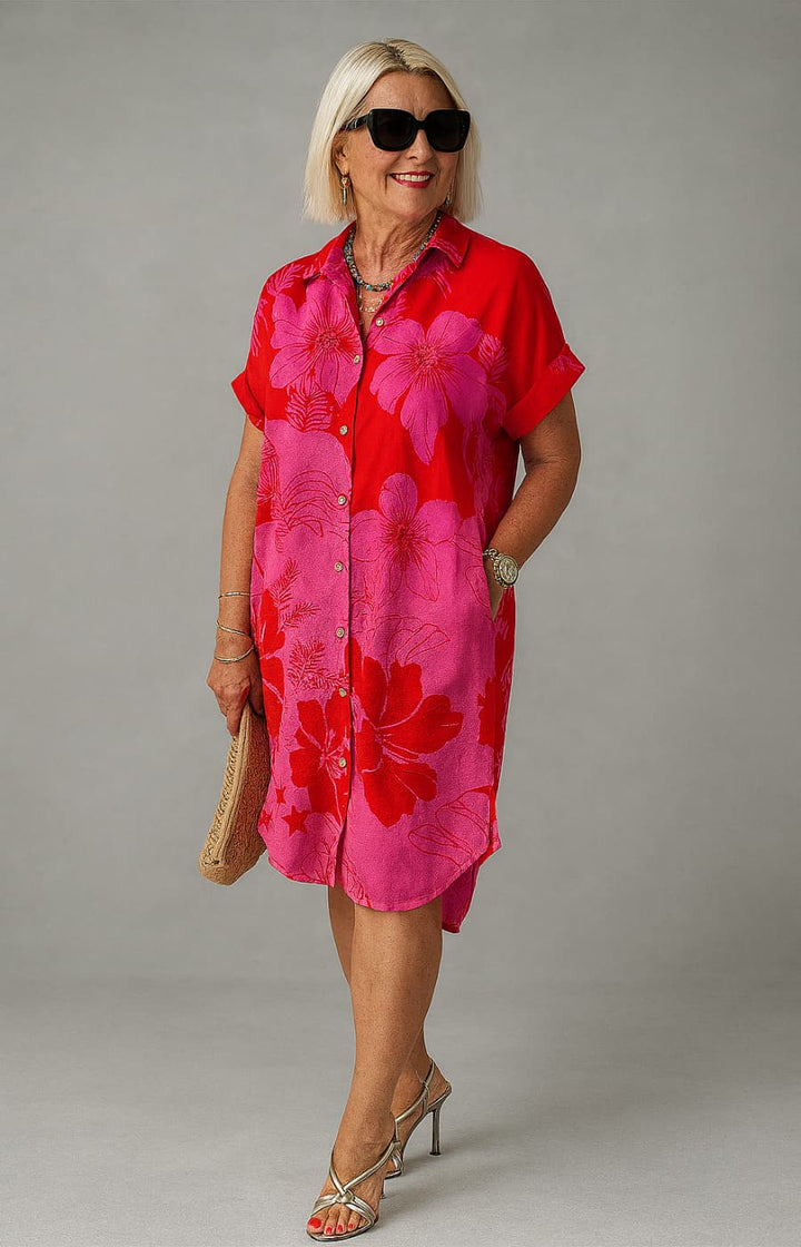 NAOMI | VESTIDO FLUIDO CON ESTAMPADO FLORAL