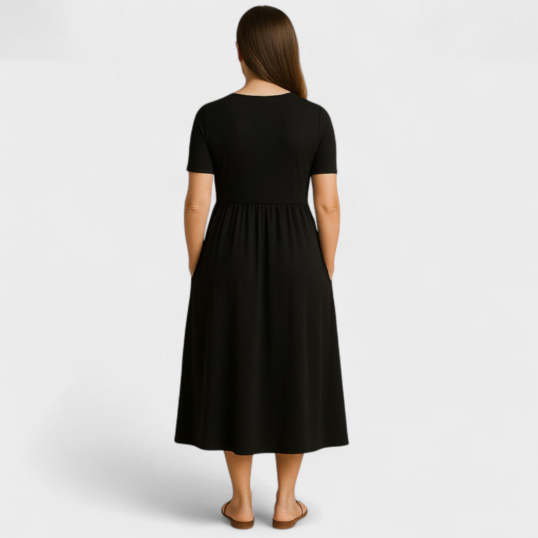 Clara – Vestido Línea Suave que realza tu frescura natural