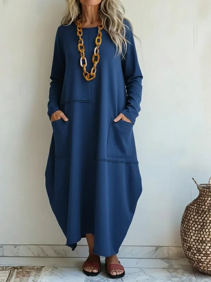 Vestido Maxi Elegante con Bolsillos - Tu Nuevo Favorito