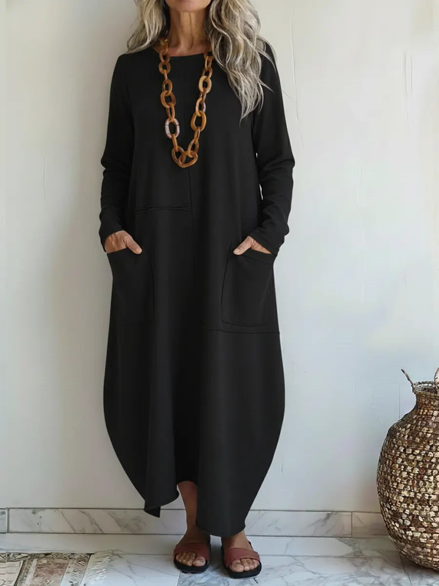 Vestido Maxi Elegante con Bolsillos - Tu Nuevo Favorito