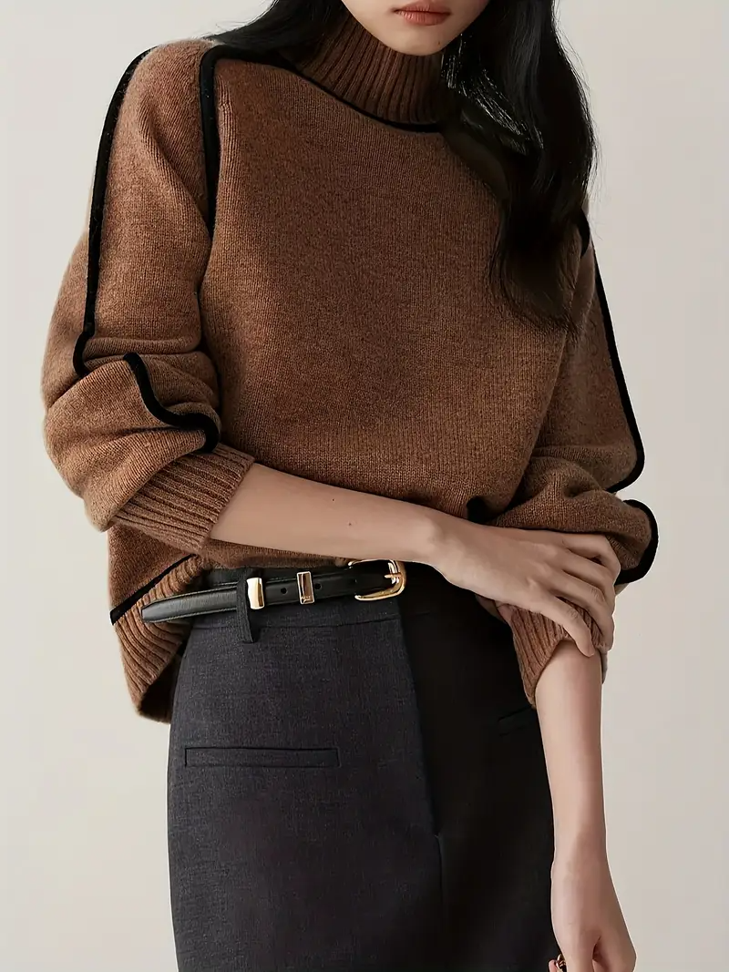 Lara | Suéter de mujer con cuello alto