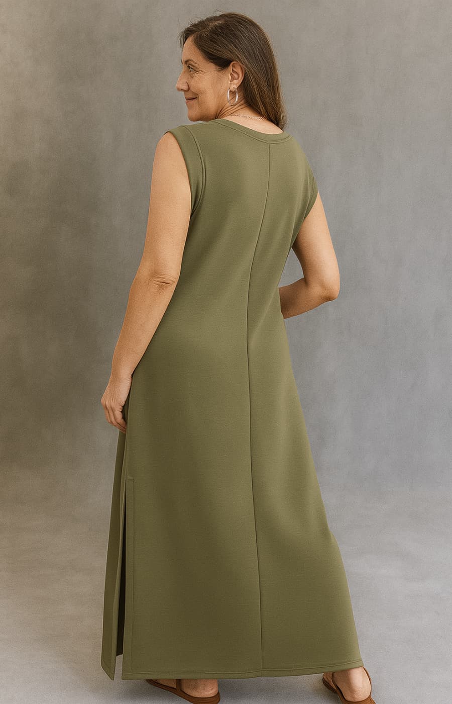 MILA | VESTIDO MIDI CON BOLSILLOS Y ELEGANCIA NATURAL
