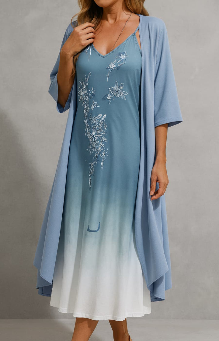 RENATA | VESTIDO DE FIN DE VERANO CON ELEGANTE STOLA