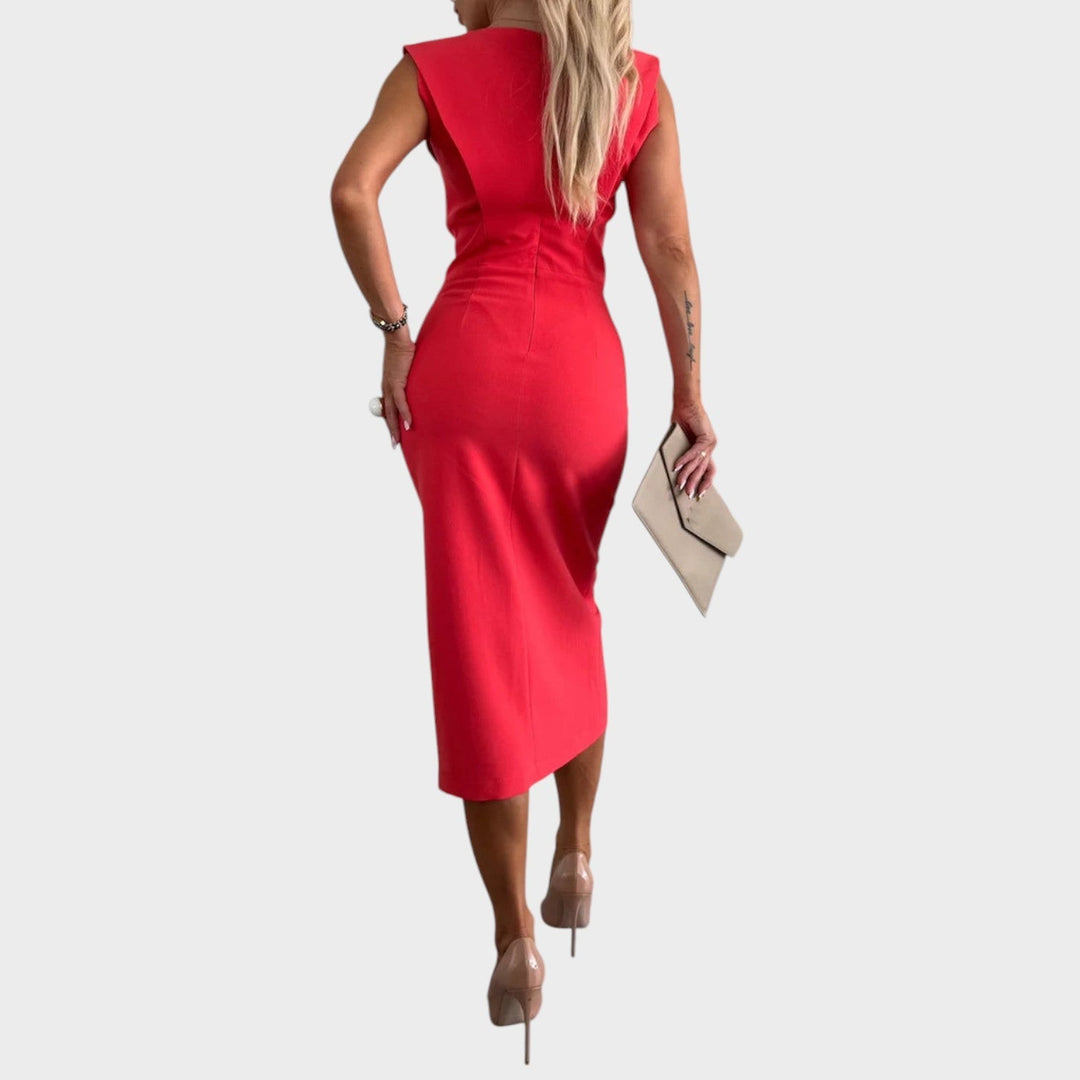 Elvira – Elegante vestido sin mangas que realza tu frescura y estilo