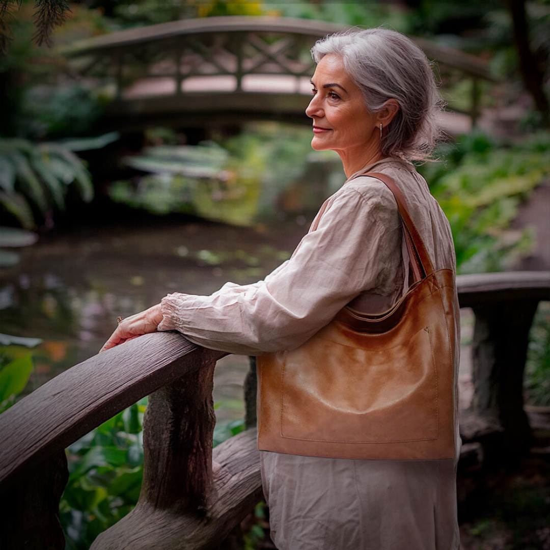 Ringelblume | Squisita Bolsa de Hombro de Lujo en Material Suave