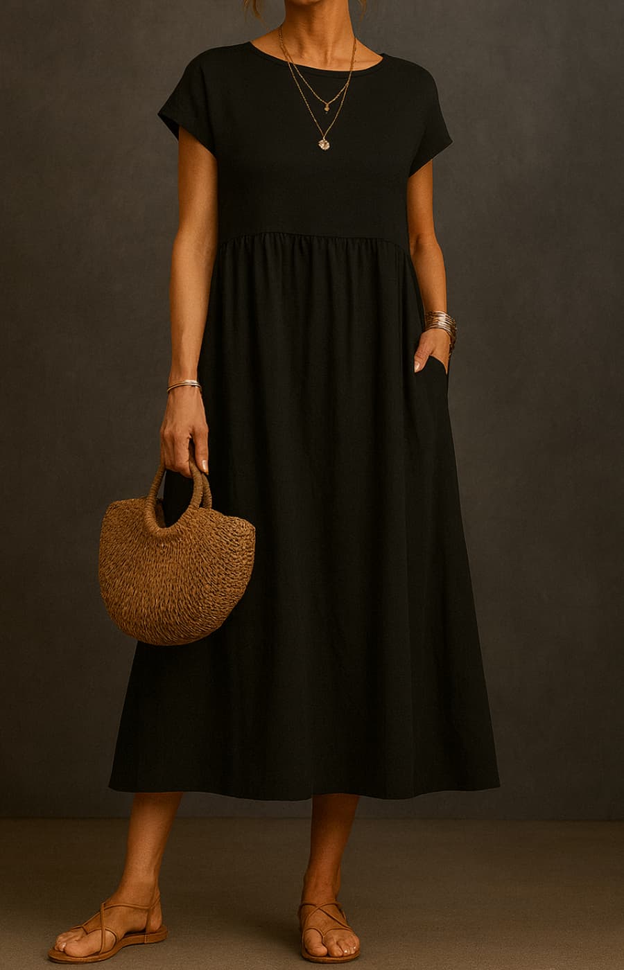 ELENA | VESTIDO FLUIDO DE VERANO CON ELEGANCIA ATEMPORAL
