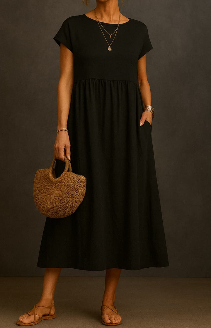 ELENA | VESTIDO FLUIDO DE VERANO CON ELEGANCIA ATEMPORAL