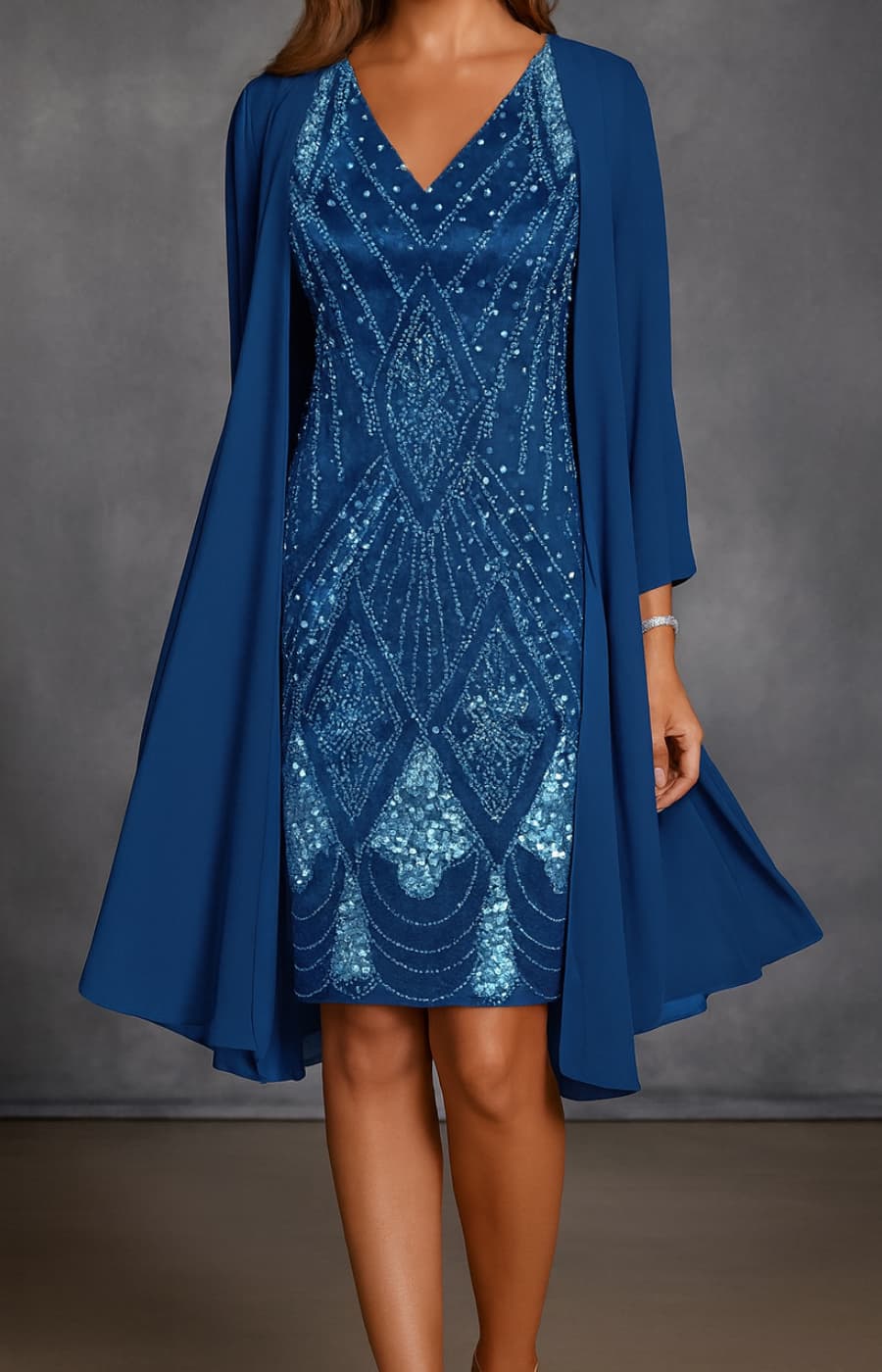 BEATRIZ | VESTIDO CON ESTOLA DE DISTINCIÓN ETERNA