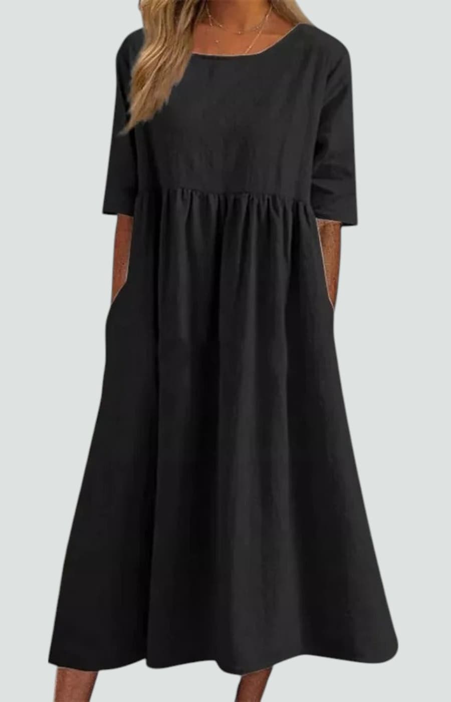 ELENA | VESTIDO ESTILIZADOR CON RAYAS AZULES