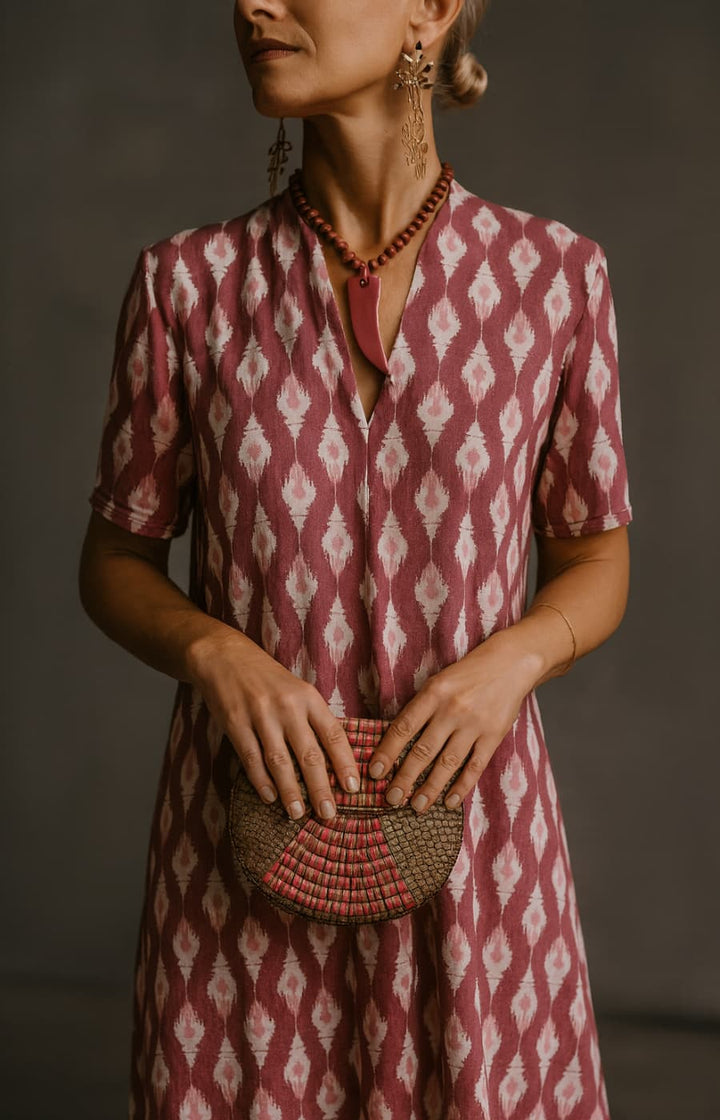 JUANA | VESTIDO DE SEDA FRÍA Y MANGA CORTA, ESPECTACULAR PARA EL DÍA A DÍA