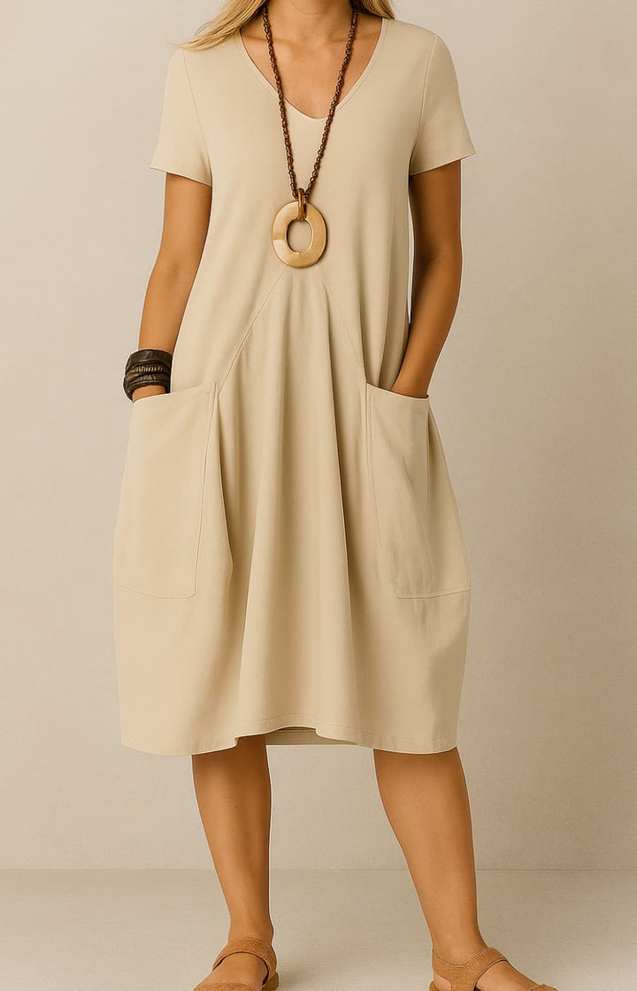 DÉBORA | VESTIDO HOLGADO CON CORTE FEMENINO