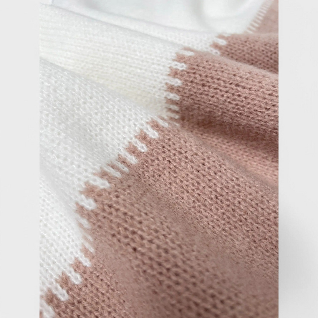 MARTINA | JERSEY LEOPARDO ELEGANTE CON CUELLO ALTO