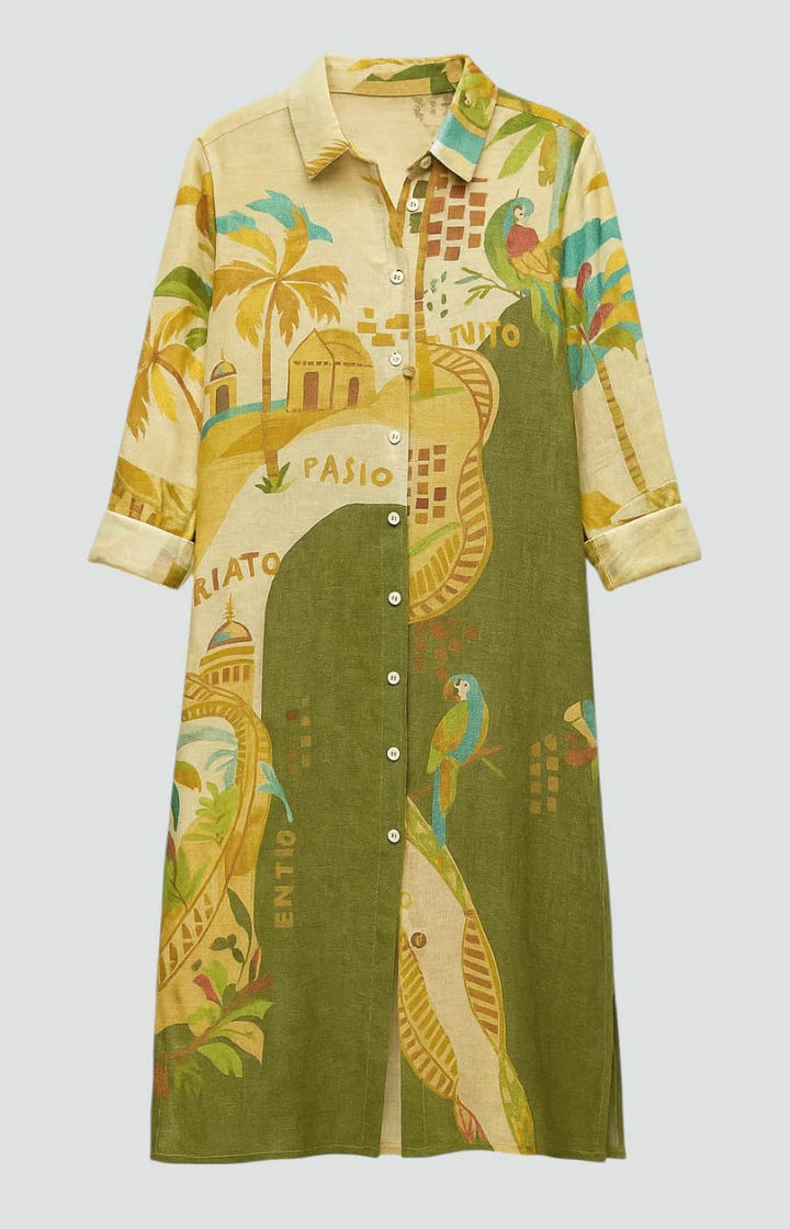 JULIETA | CAMISA LARGA DE LINO CON ELEGANCIA DESPREOCUPADA