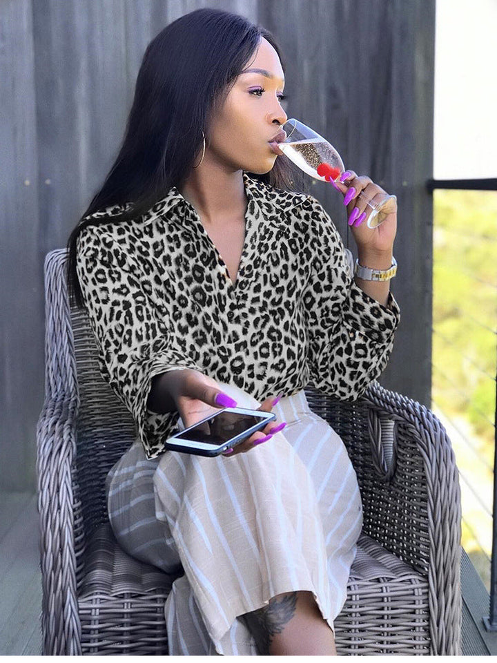 LEONA- Blusa de leopardo