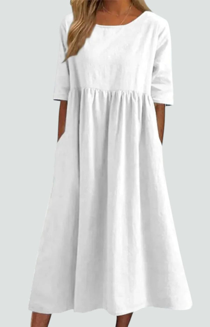 ELENA | VESTIDO ESTILIZADOR CON RAYAS AZULES