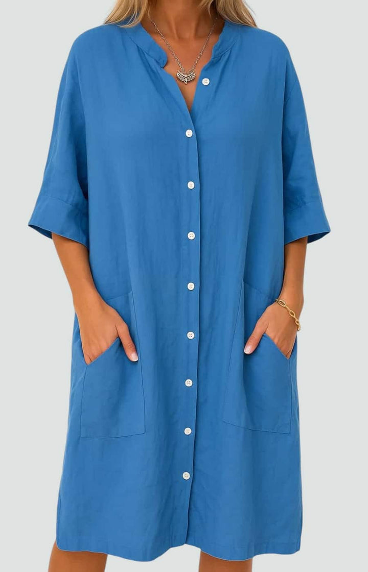 MIMMI | VESTIDO CAMISERO DE ALGODÓN LIGERO
