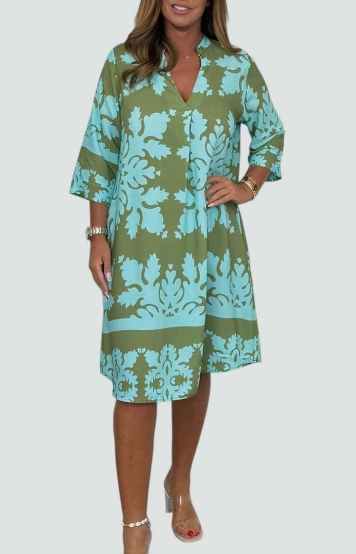 ALBA | VESTIDO DE VERANO CON ESCOTE EN V Y ESTILO LIGERO