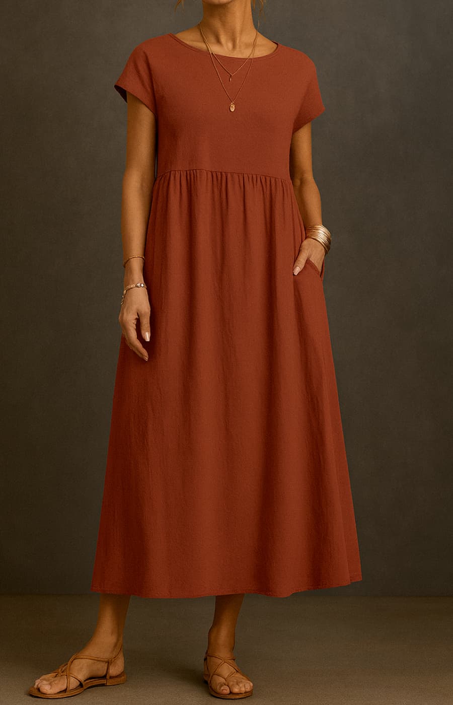 ELENA | VESTIDO FLUIDO DE VERANO CON ELEGANCIA ATEMPORAL