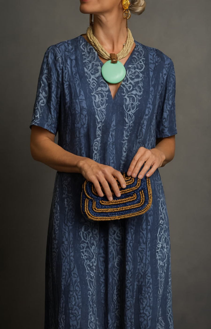 JUANA | VESTIDO DE SEDA FRÍA Y MANGA CORTA, ESPECTACULAR PARA EL DÍA A DÍA
