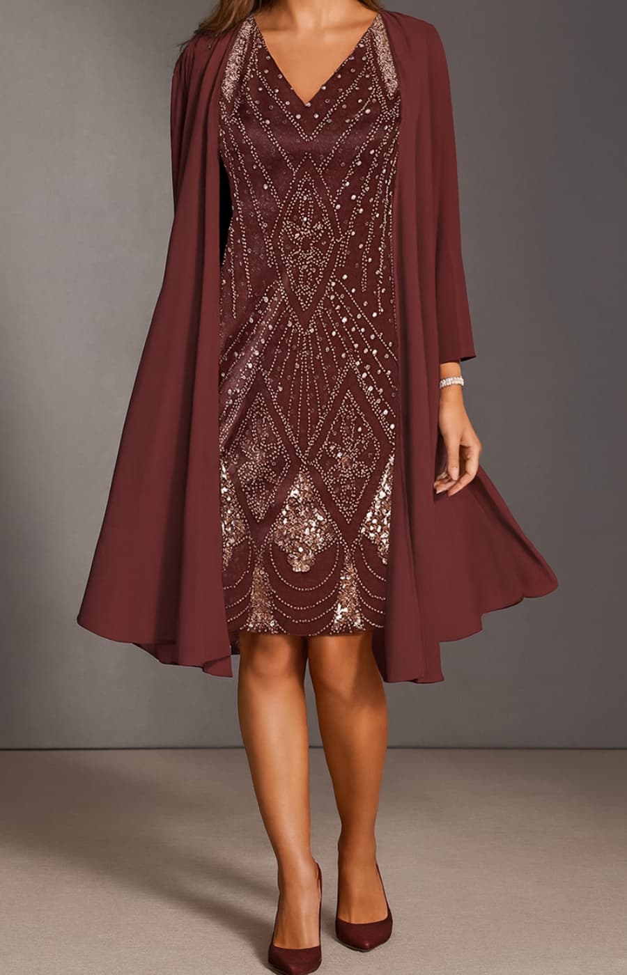 BEATRIZ | VESTIDO CON ESTOLA DE DISTINCIÓN ETERNA