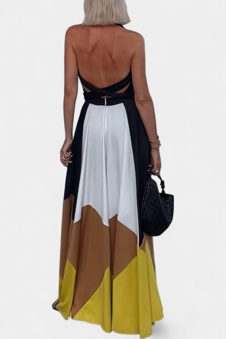 Nava – Vestido Largo Polimórfico de Espalda Abierta que redefine tu estilo