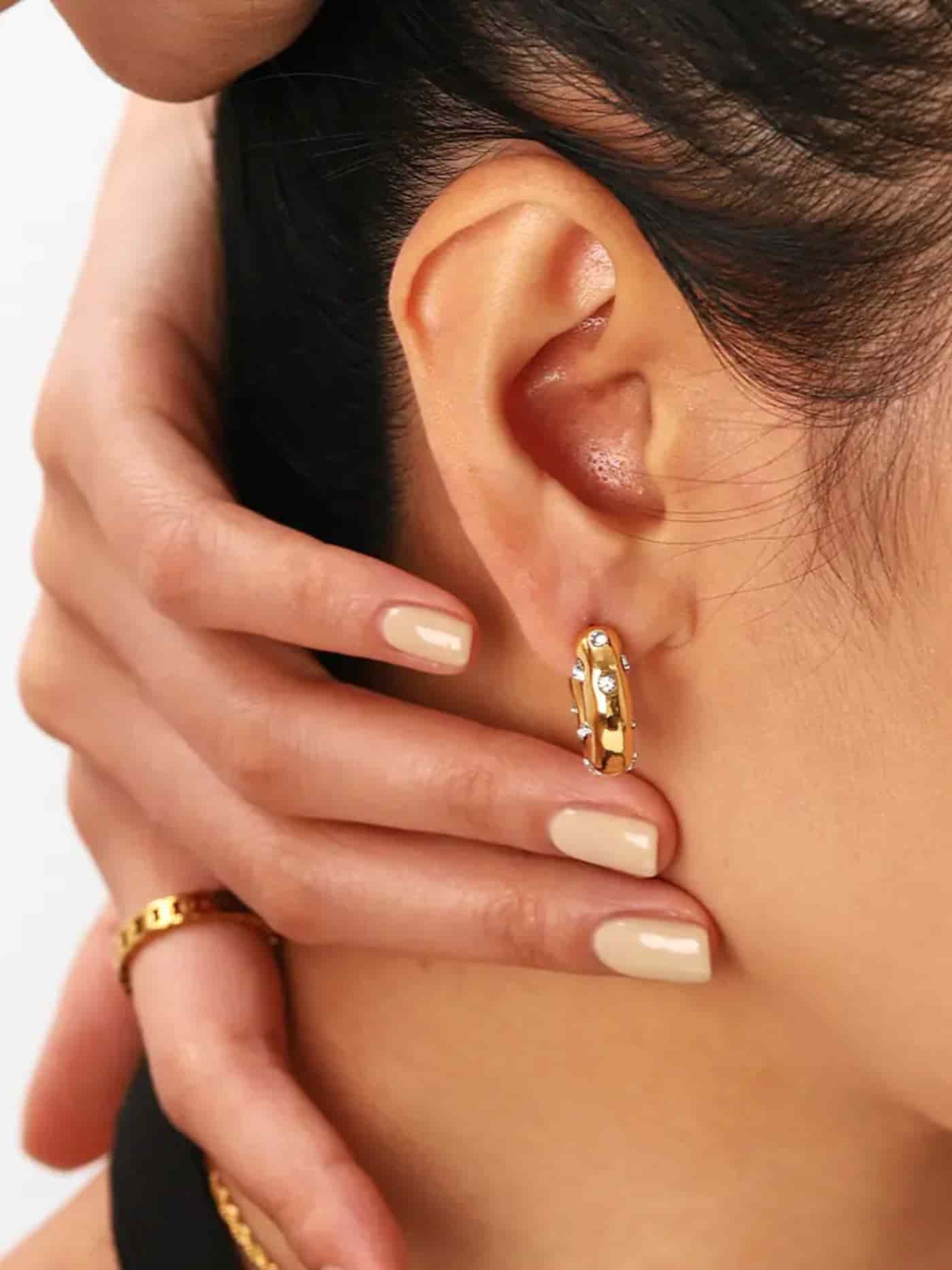 Embellished Hoop Earrings