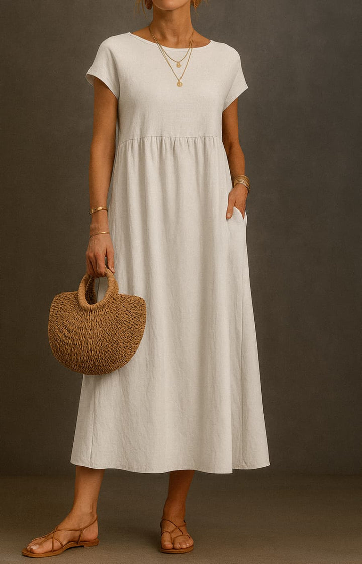 ELENA | VESTIDO FLUIDO DE VERANO CON ELEGANCIA ATEMPORAL
