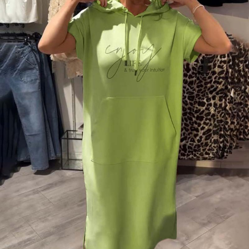 CARLOTA | VESTIDO CON CAPUCHA Y ESTILO DESENFADADO