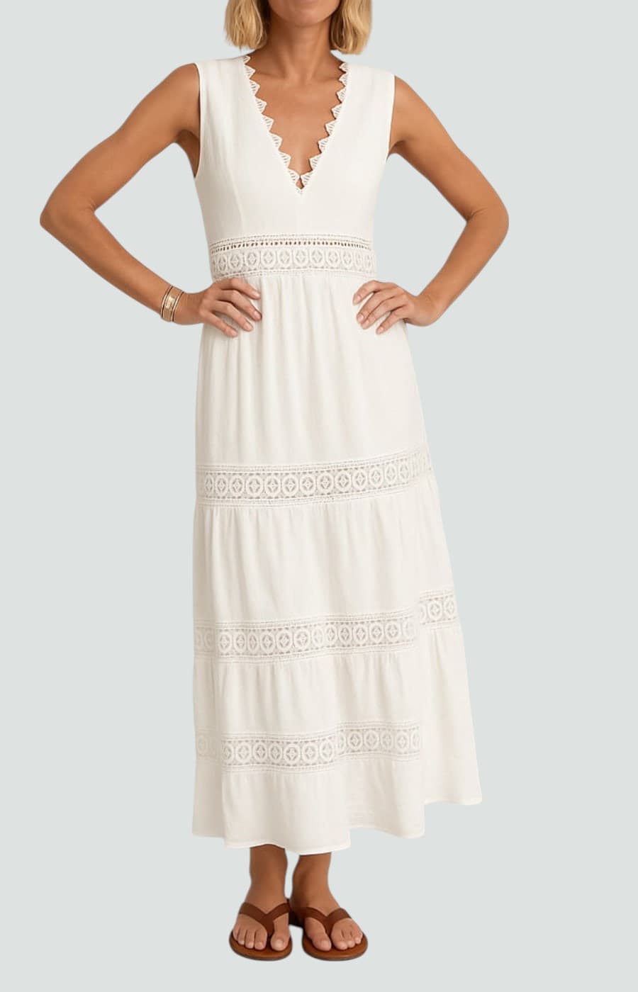 LUCÍA | VESTIDO CON ENCAJE Y ELEGANCIA NATURAL