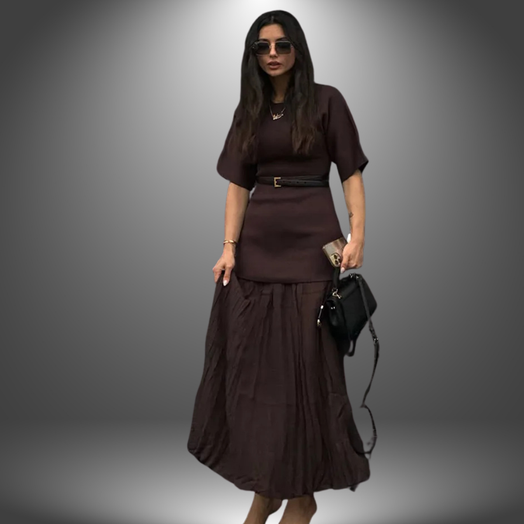 Anabella - Pleated Maxi Dress