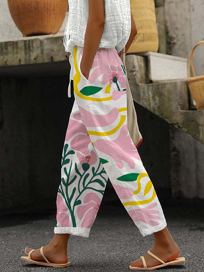 PANTALÓN ESTAMPADO | COMODIDAD CON ARTE NATURAL