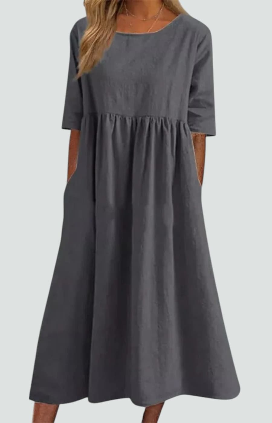 ELENA | VESTIDO ESTILIZADOR CON RAYAS AZULES