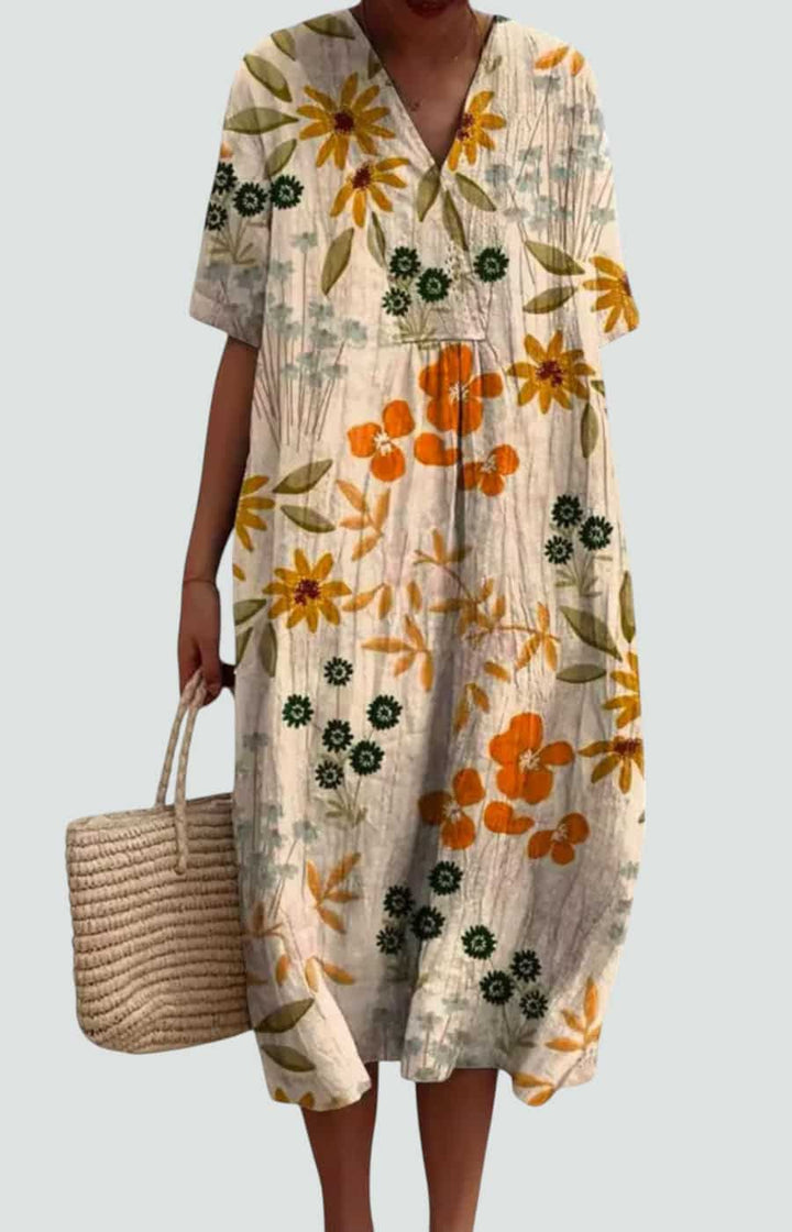 RENATA | VESTIDO FLORAL CON FRESCURA Y ESTILO DE VERANO