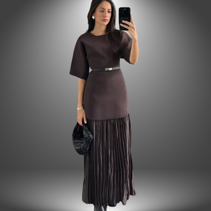 Anabella - Pleated Maxi Dress