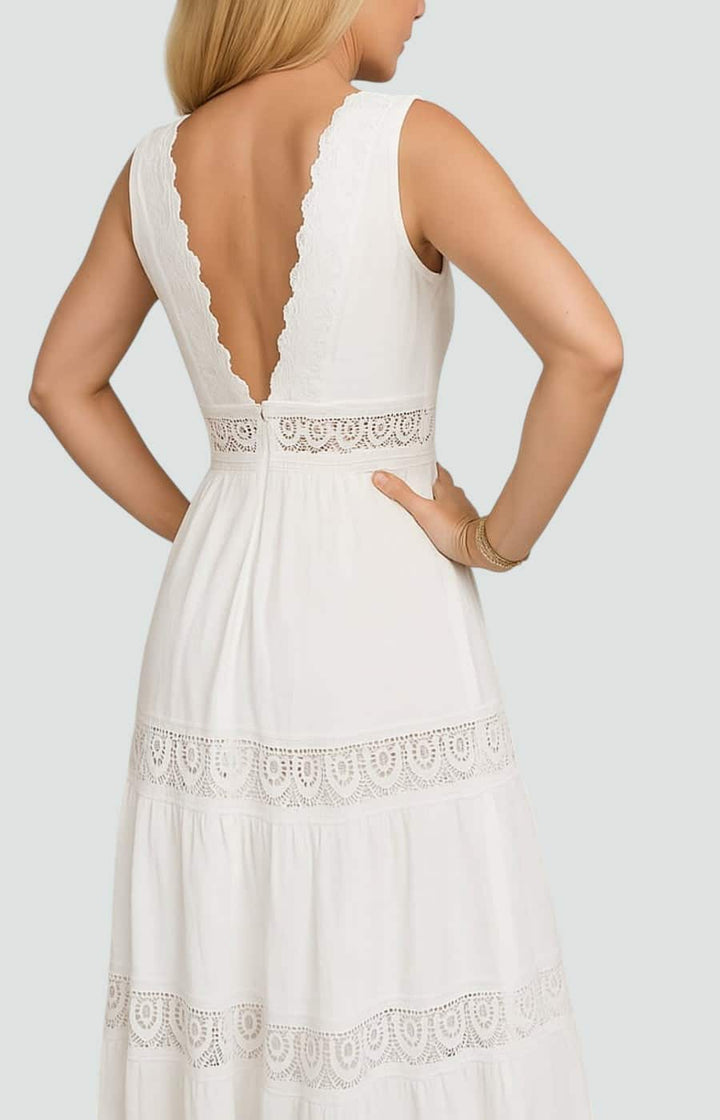 LUCÍA | VESTIDO CON ENCAJE Y ELEGANCIA NATURAL